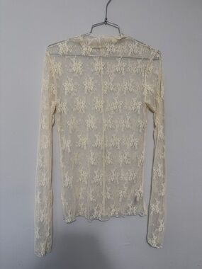 Free People Lace Long-Sleeve Top